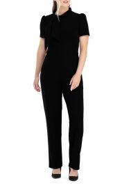 Maggy London TIe Neck Short Sleeve Jumpsuit at Nordstrom Rack